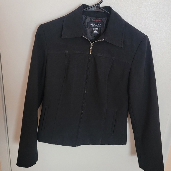 New York & Company Size 2 Zip-Up Dress Jacket Pre-owned - Picture 1 of 3